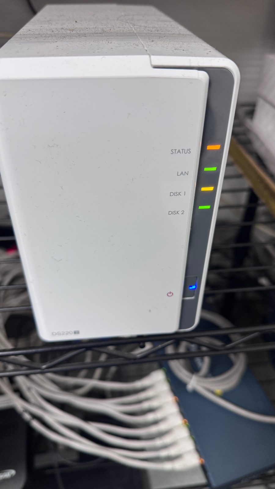 三重到府維修Synology NAS硬碟燈號告警實拍